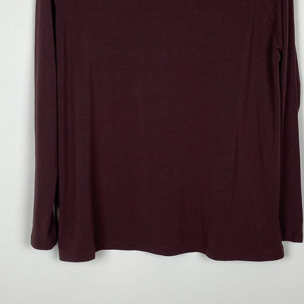 Free Fly Bamboo Shade Long Sleeve Top UPF 50 Maroon Burgundy, Women's Size XS - Picture 5 of 10